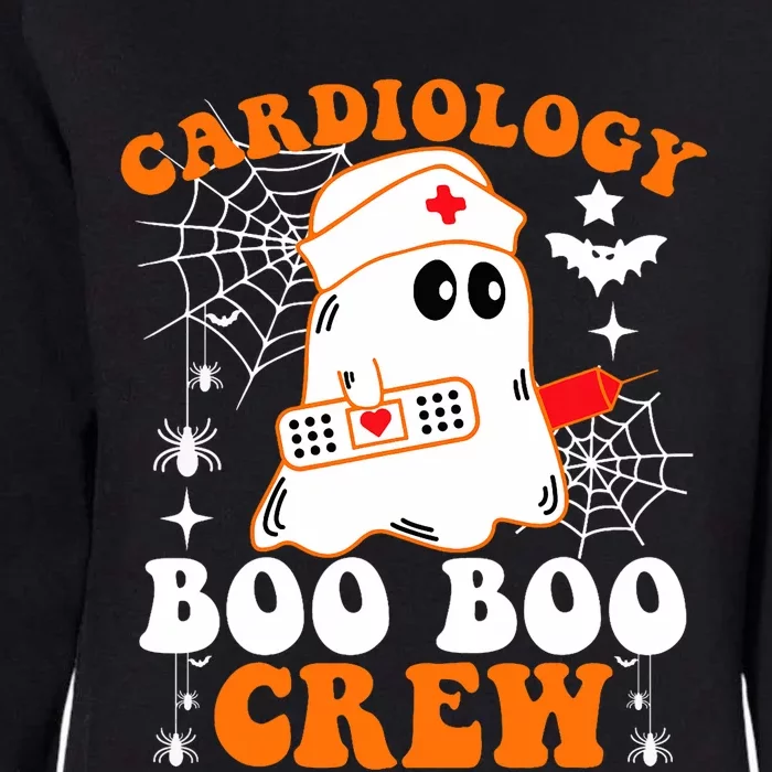 Cardiology Boo Boo Crew Funny Nurse Ghost Halloween Womens California Wash Sweatshirt