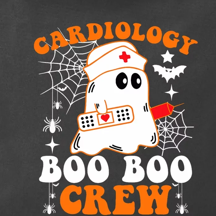 Cardiology Boo Boo Crew Funny Nurse Ghost Halloween Zip Tote Bag