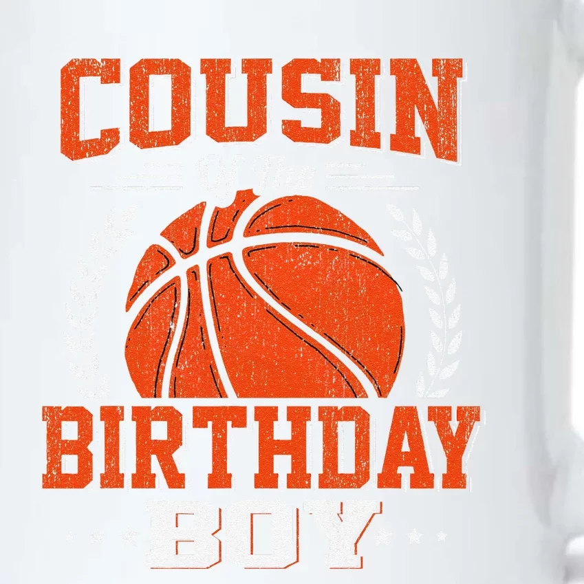 Cousin Basketball Birthday Boy Family Baller Bday Party Black Color Changing Mug