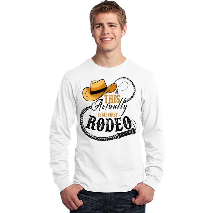 Cowboy Barn Bull Rider Rodeo First Rodeo Long Sleeve Shirt