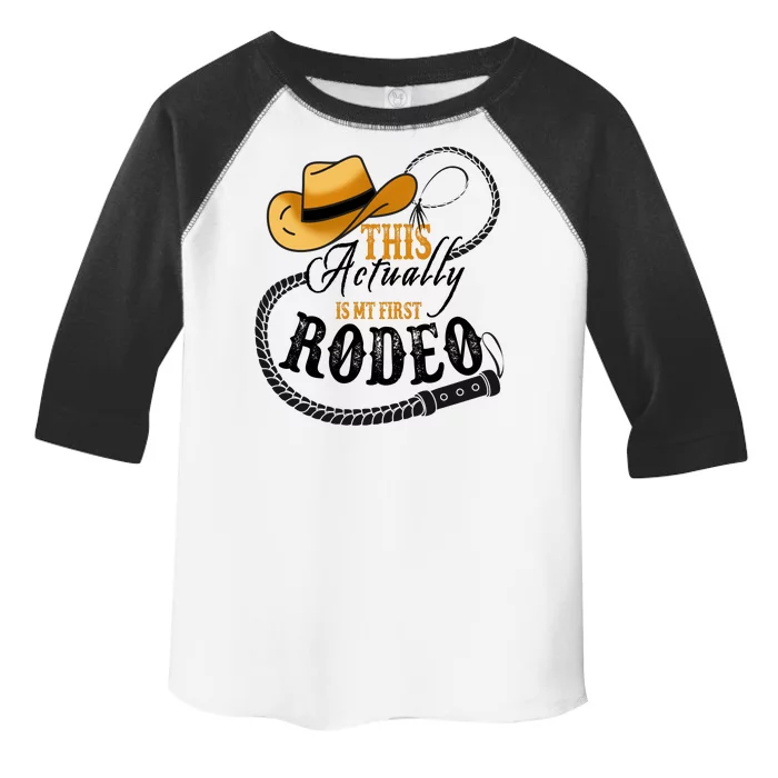 Cowboy Barn Bull Rider Rodeo First Rodeo Toddler Fine Jersey T-Shirt