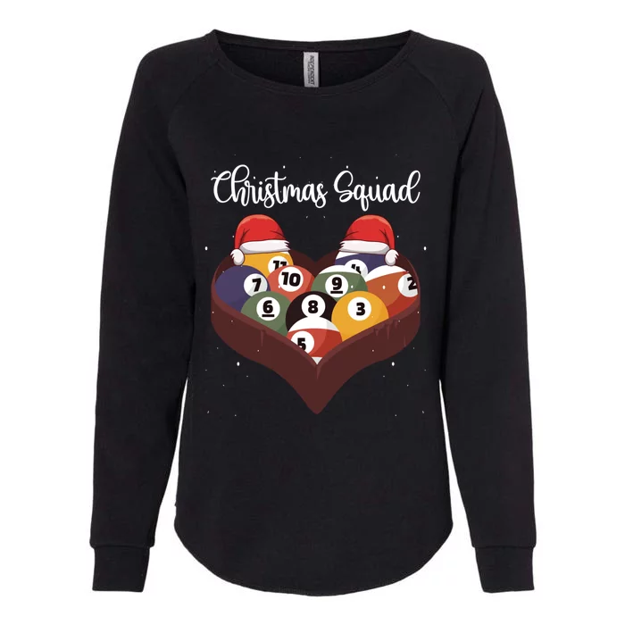 Christmas Billiard Ball Pool Player Christmas Billiards Gift Womens California Wash Sweatshirt