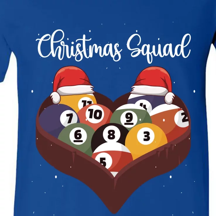 Christmas Billiard Ball Pool Player Christmas Billiards Gift V-Neck T-Shirt