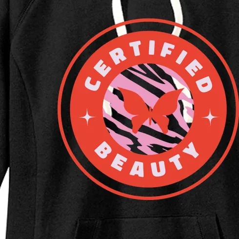 Certified Beauty Butterfly Cute Gift Women's Fleece Hoodie