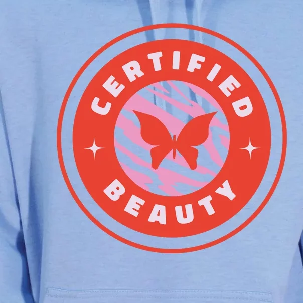 Certified Beauty Butterfly Cute Gift Unisex Surf Hoodie