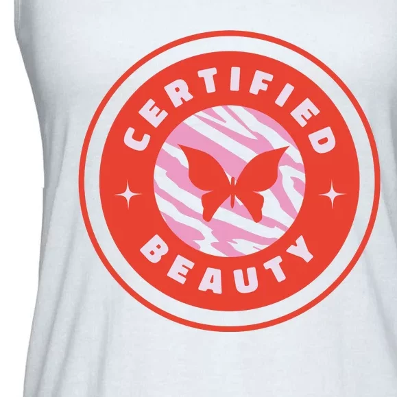 Certified Beauty Butterfly Cute Gift Ladies Essential Flowy Tank