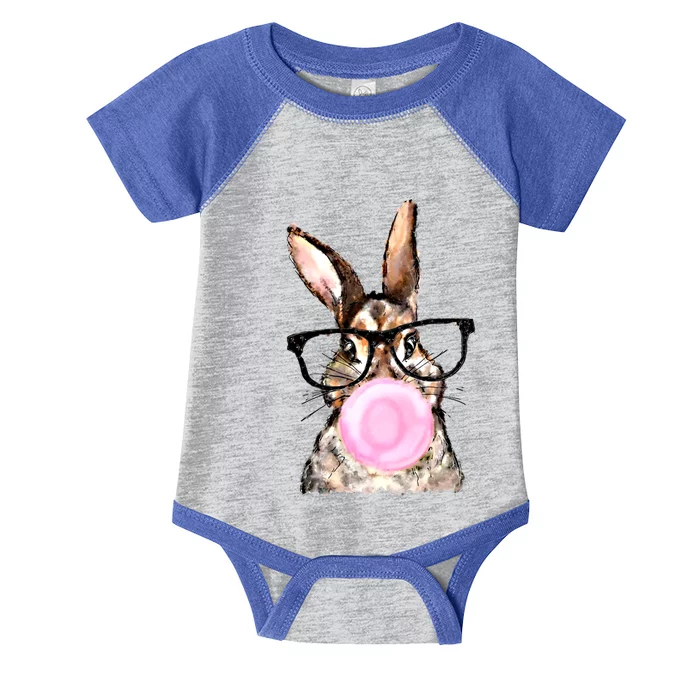 Cute Bubblegum Bunny Gift Infant Baby Jersey Bodysuit