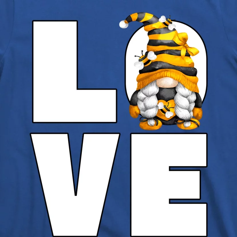 Cute Bumble Bee Mom Funny Love Honey Bee Gnome Gift T-Shirt