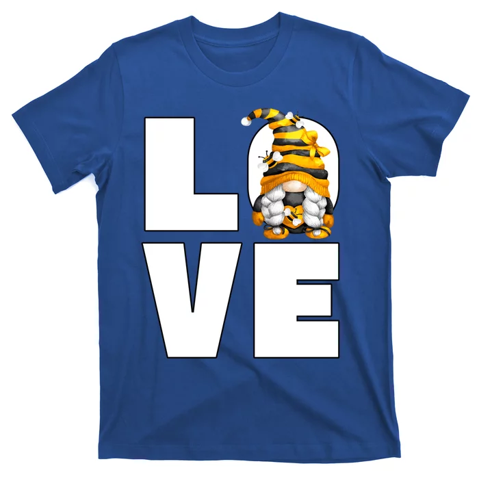 Cute Bumble Bee Mom Funny Love Honey Bee Gnome Gift T-Shirt