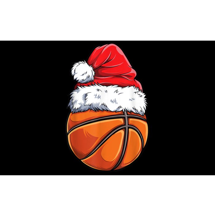 Christmas Basketball Ball Santa Hat Xmas Boys Men Sport TShirt Bumper Sticker