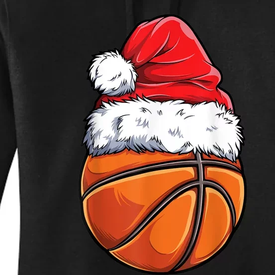 Christmas Basketball Ball Santa Hat Xmas Boys Men Sport TShirt Women's Pullover Hoodie