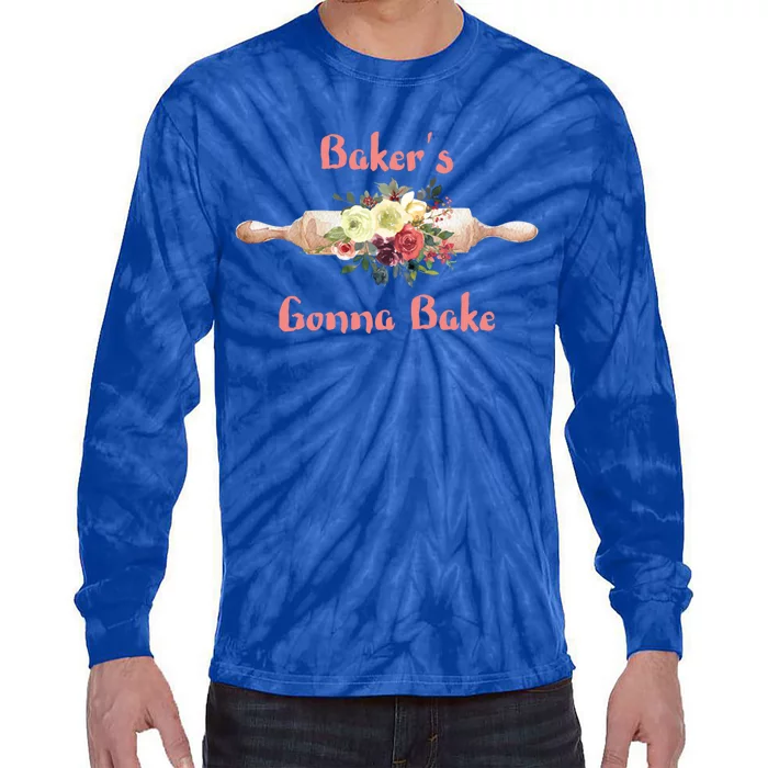 Country Baking Bakers Gonna Bake Gift Tie-Dye Long Sleeve Shirt