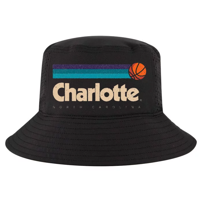 Charlotte Basketball BBall City North Carolina Charlotte Cool Comfort Performance Bucket Hat