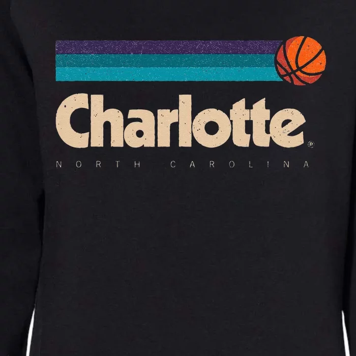 Charlotte Basketball BBall City North Carolina Charlotte Womens California Wash Sweatshirt