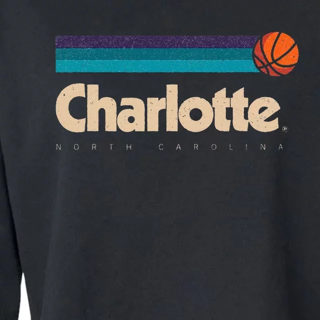 Charlotte Basketball BBall City North Carolina Charlotte Cropped Pullover Crew