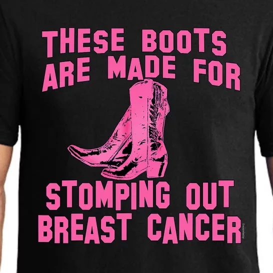 Cowboy Boots Breast Cancer Pajama Set