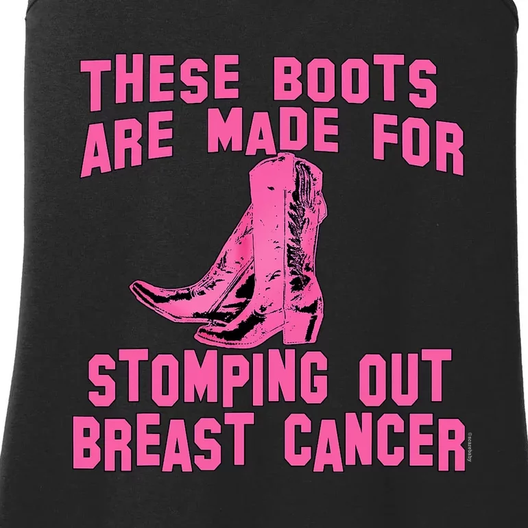 Cowboy Boots Breast Cancer Ladies Essential Tank