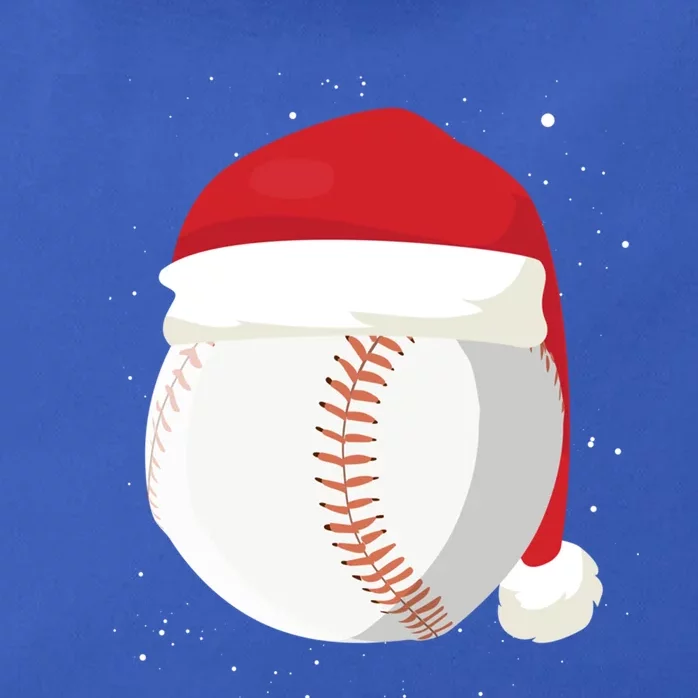 Christmas Baseball Ball Santa Claus Hat Xmas Catcher Pitcher Gift Zip Tote Bag