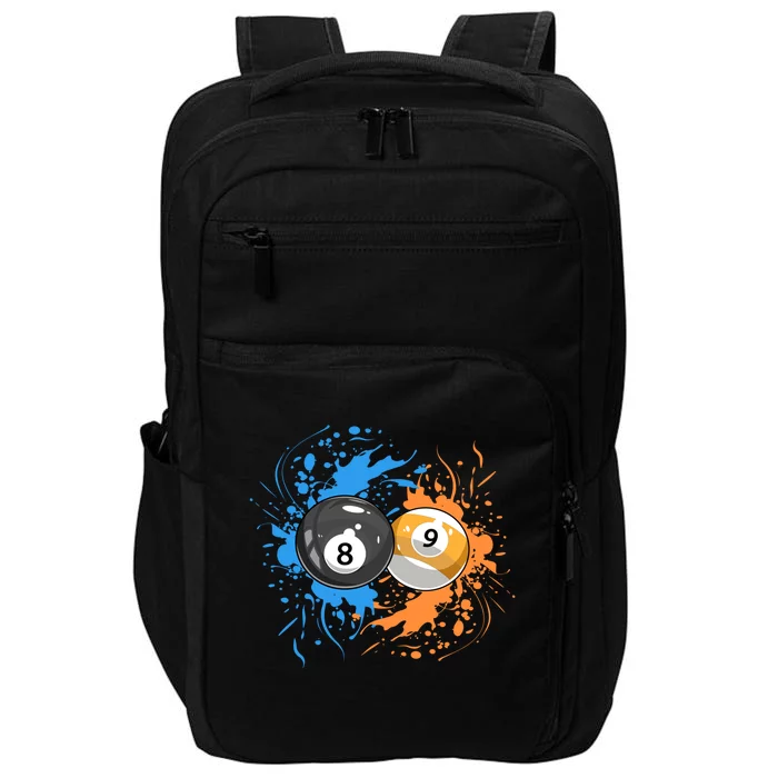 Cool Billiard Balls For 8 Ball And 9ball Player Gift Impact Tech Backpack