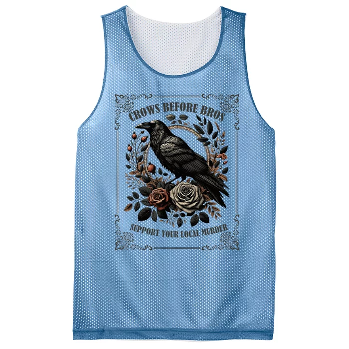 Crows Before Bros Support Your Local Murder Mesh Reversible Basketball Jersey Tank