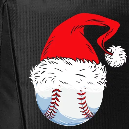 Christmas Baseball Ball Santa Hat Xmas Catcher Great Gift City Backpack