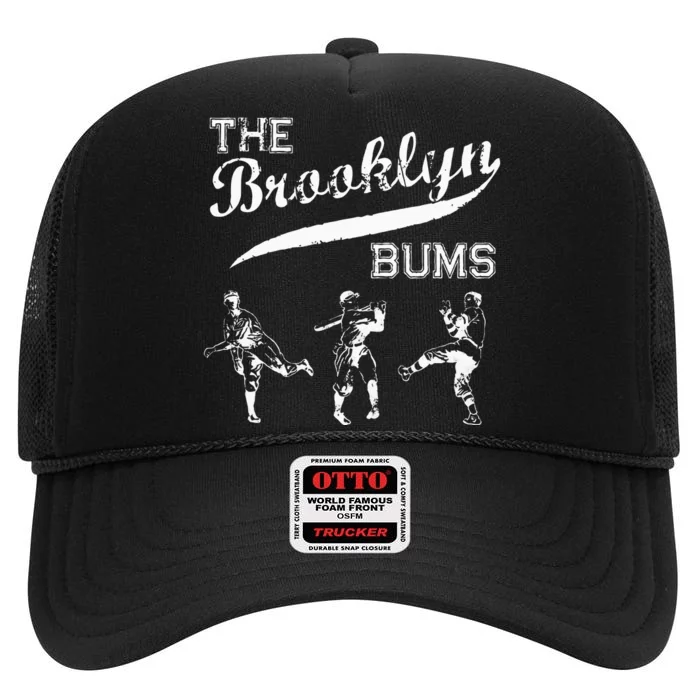 Classic Brooklyn Bums New York Baseball Fan Retro Vintage High Crown Mesh Trucker Hat