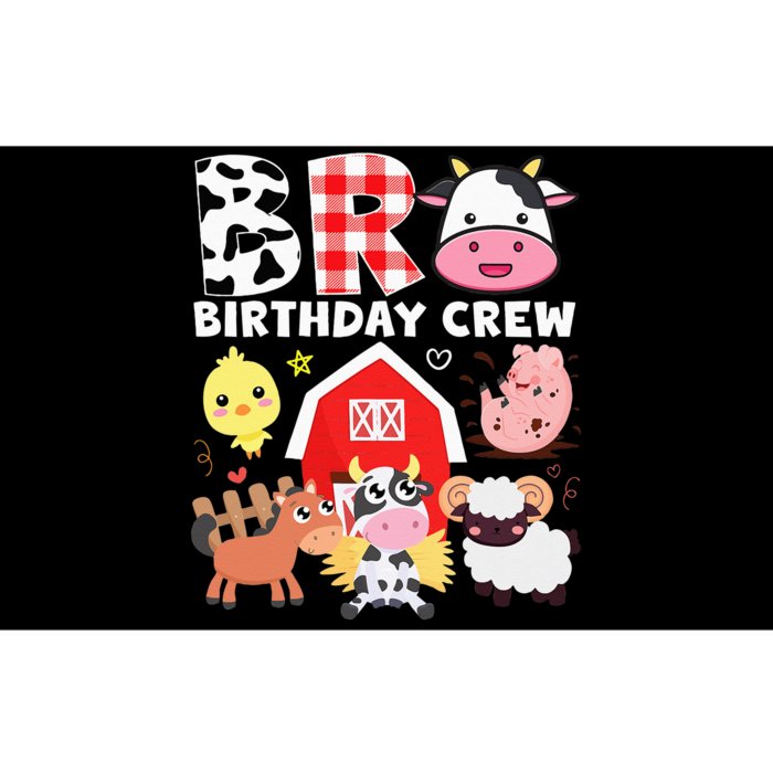 Cow Bro Birthday Crew Farm Theme Animals Kids Birthday Party Bumper Sticker