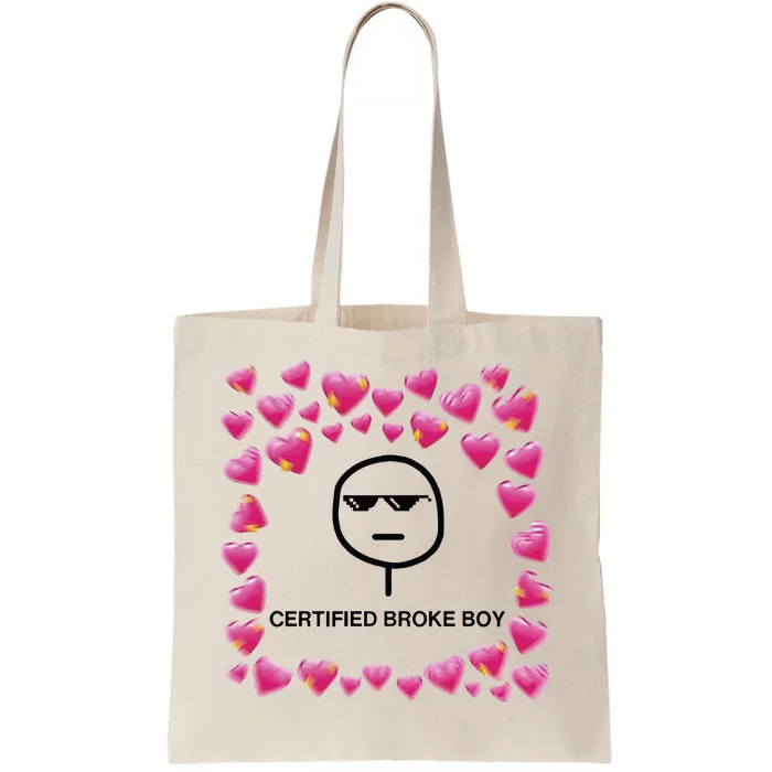 Certified Broke Boy Meme Tote Bag