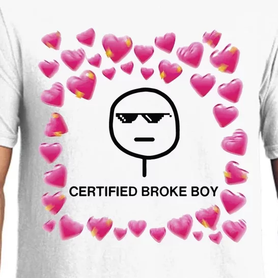 Certified Broke Boy Meme Pajama Set