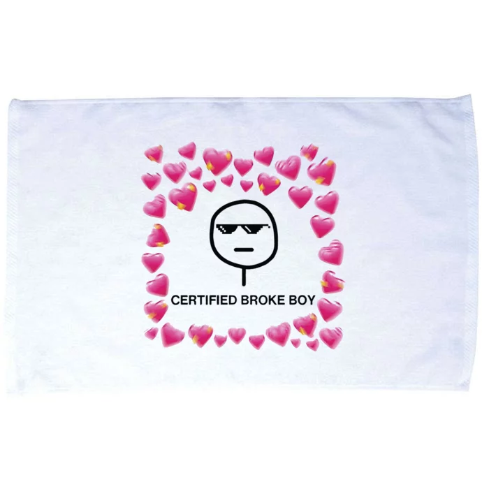 Certified Broke Boy Meme Microfiber Hand Towel