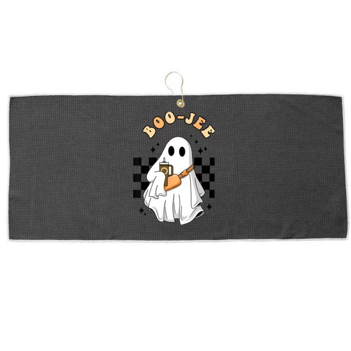 Cute Boujee BooJee Stanley Tumbler Inspired Ghost Halloween Large Microfiber Waffle Golf Towel