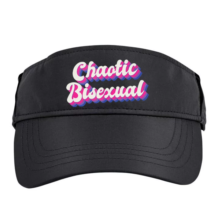 Chaotic Bisexual Bi LGBT Bisexual Pride Adult Drive Performance Visor