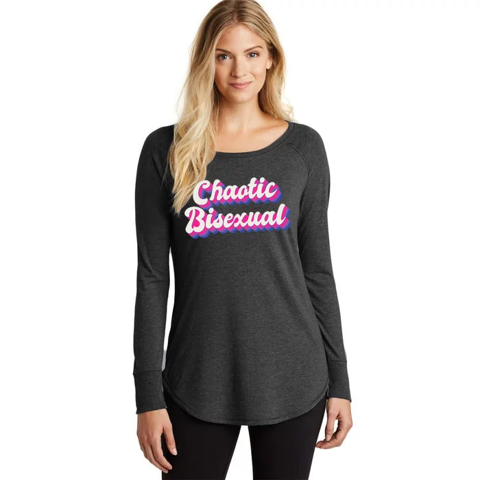 Chaotic Bisexual Bi LGBT Bisexual Pride Women's Perfect Tri Tunic Long Sleeve Shirt