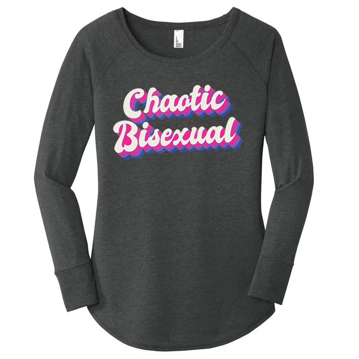 Chaotic Bisexual Bi LGBT Bisexual Pride Women's Perfect Tri Tunic Long Sleeve Shirt