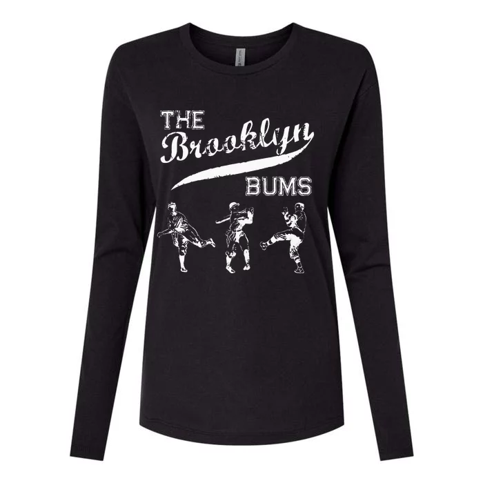 Cl.assic Bro.oklyn B.ums New York Baseball Fan Retro Vintage Womens Cotton Relaxed Long Sleeve T-Shirt