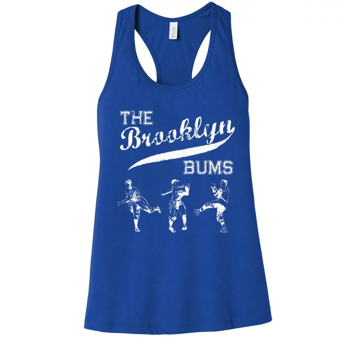 Cl.assic Bro.oklyn B.ums New York Baseball Fan Retro Vintage Women's Racerback Tank