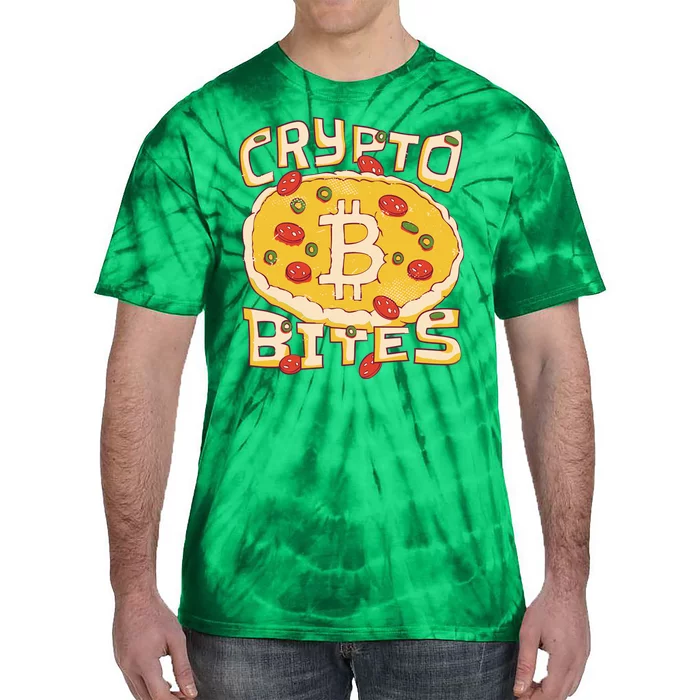 Crypto Bites Bitcoin Pizza Tie-Dye T-Shirt