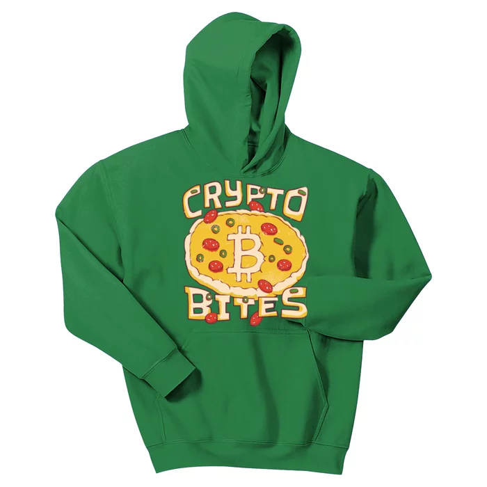 Crypto Bites Bitcoin Pizza Kids Hoodie