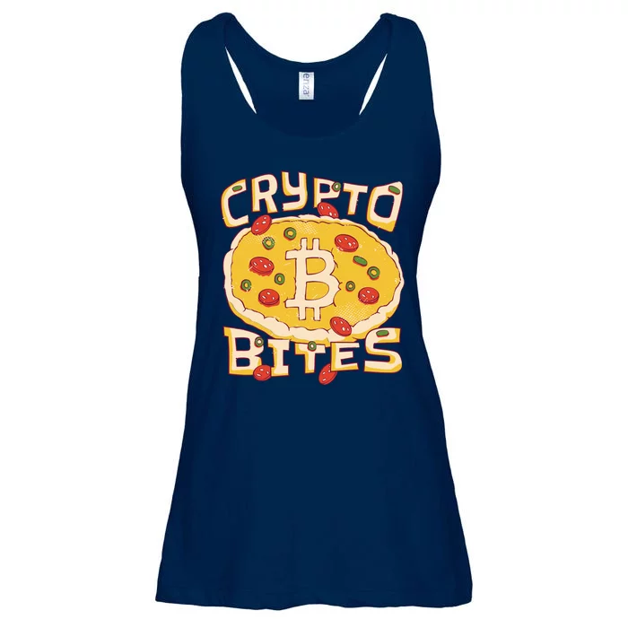 Crypto Bites Bitcoin Pizza Ladies Essential Flowy Tank