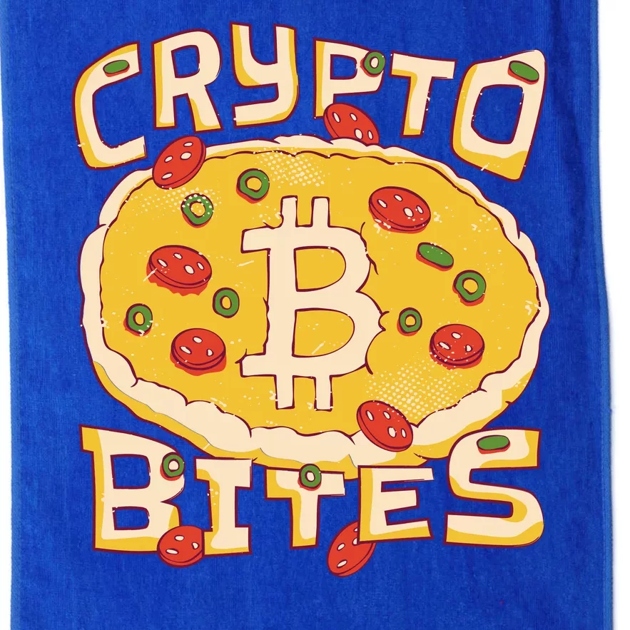 Crypto Bites Bitcoin Pizza Platinum Collection Golf Towel