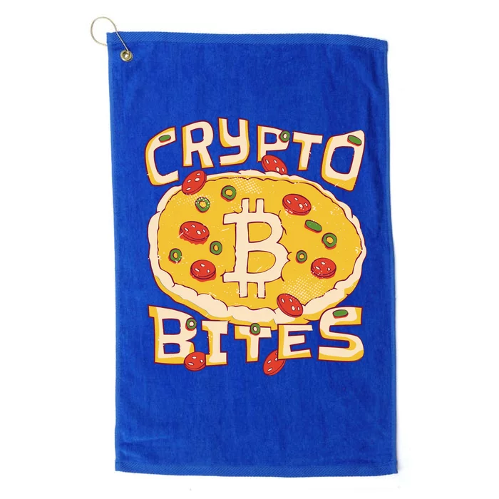 Crypto Bites Bitcoin Pizza Platinum Collection Golf Towel