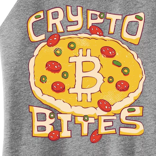 Crypto Bites Bitcoin Pizza Women’s Perfect Tri Rocker Tank