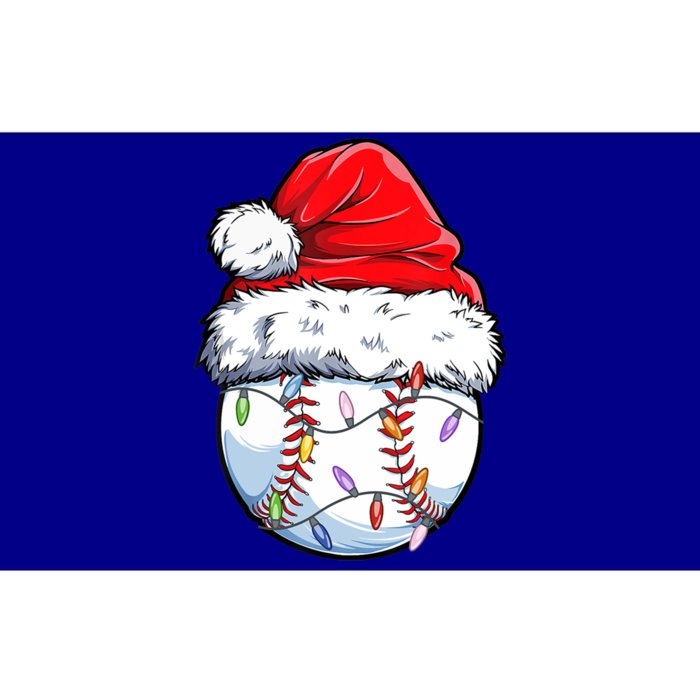 Christmas Baseball Ball Santa Hat Xmas Catcher Pitcher Gift Bumper Sticker