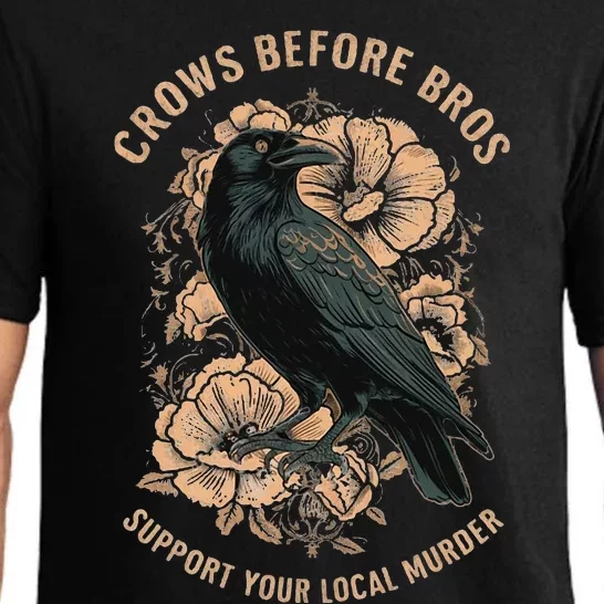 Crows Before Bros Pajama Set