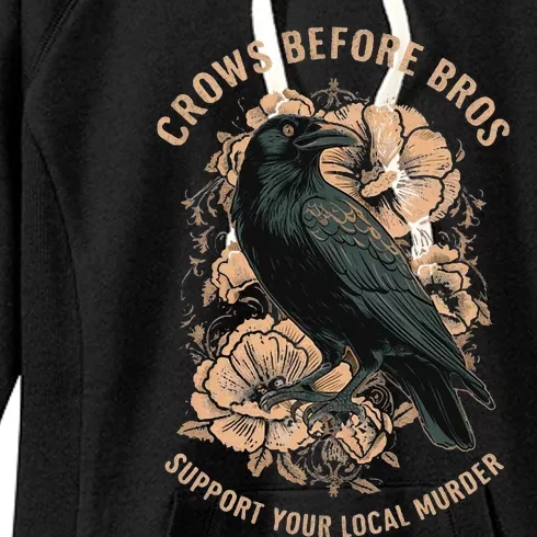 Crows Before Bros Women's Fleece Hoodie