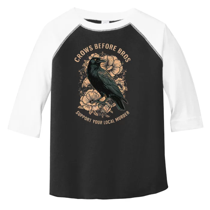 Crows Before Bros Toddler Fine Jersey T-Shirt