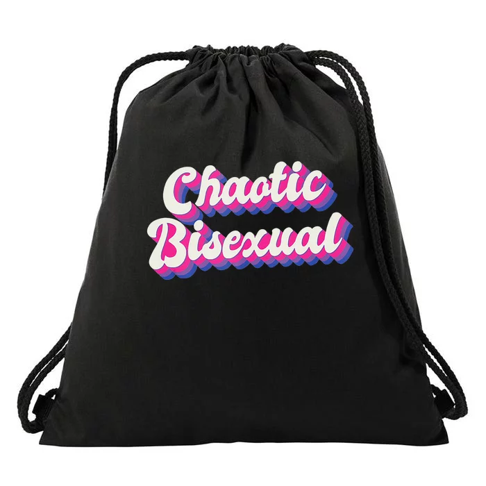 Chaotic Bisexual Bi LGBT Bisexual Pride Drawstring Bag