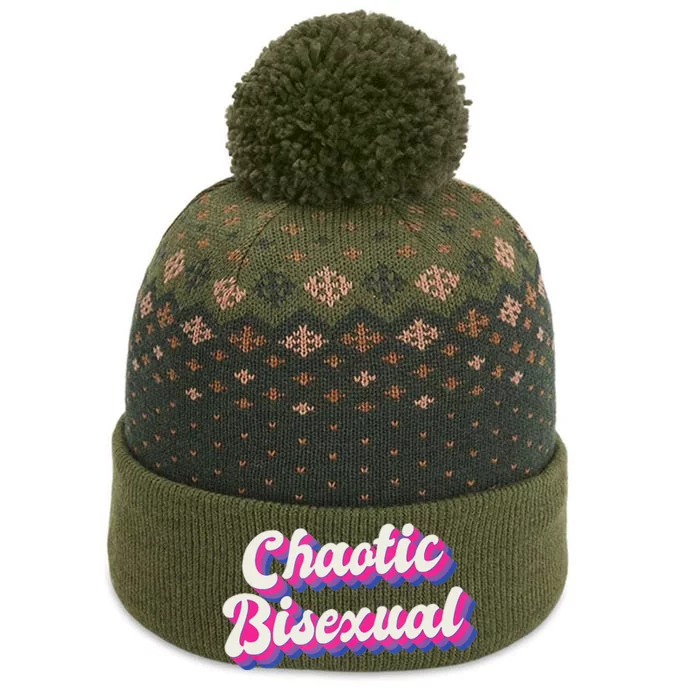 Chaotic Bisexual Bi LGBT Bisexual Pride The Baniff Cuffed Pom Beanie