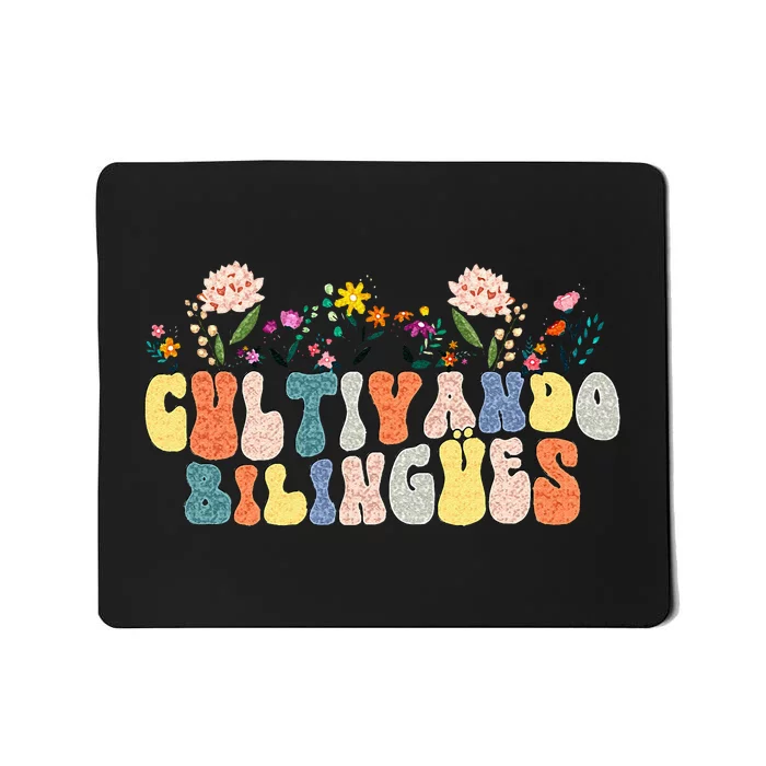 Cultivando Bilingues Best Spanish Teacher Dual Language Crew Mousepad