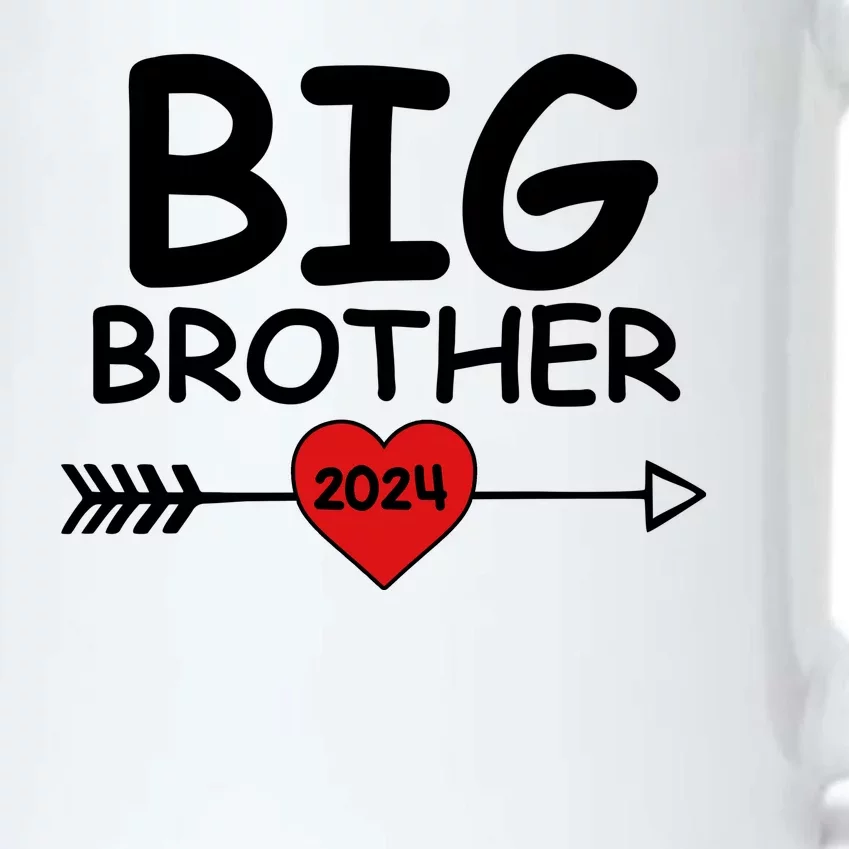 Cute Big Brother 2024 Arrow Heart Black Color Changing Mug